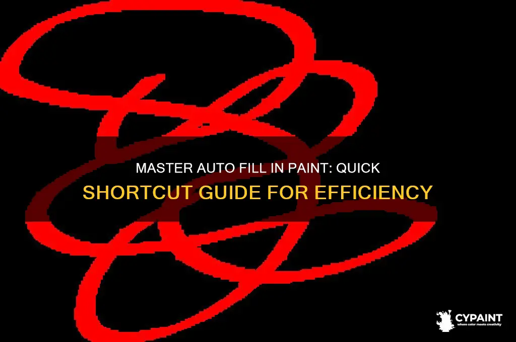 how to auto fill in paint shortcut