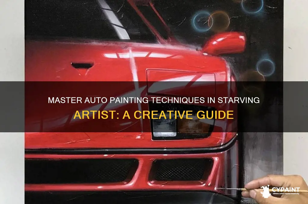 how to auto paint in starving artist