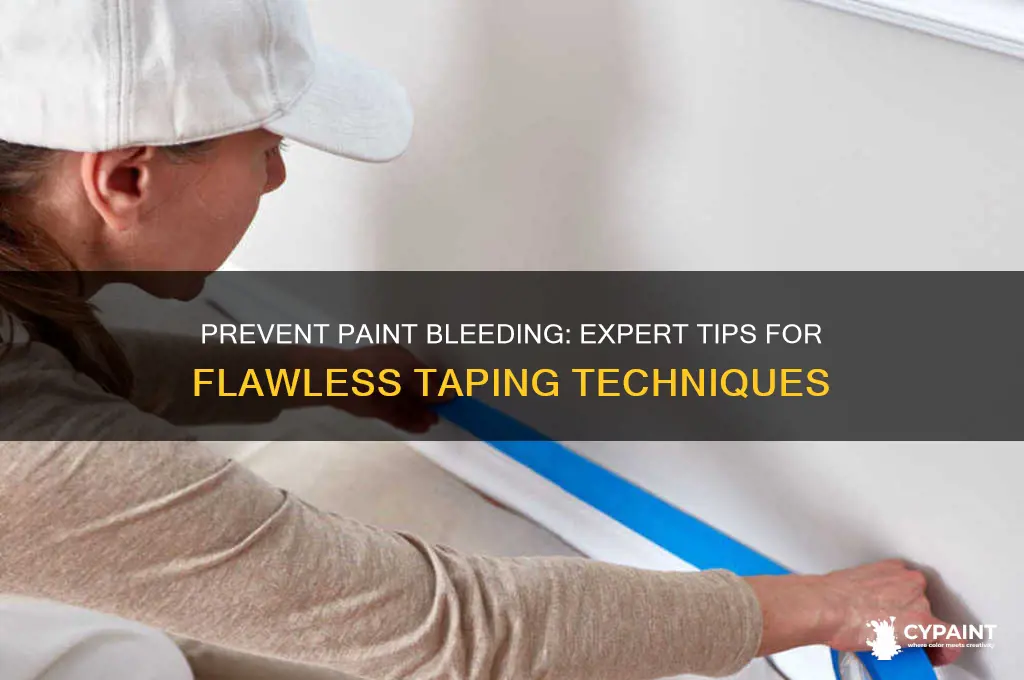 how to avoid paint bleeding under tape