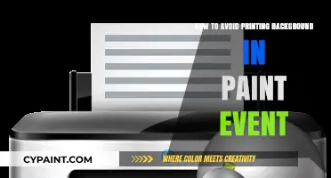 Prevent Background Printing in Paint Event: A Step-by-Step Guide