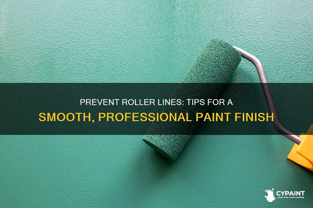 how to avoid roller lines when painting