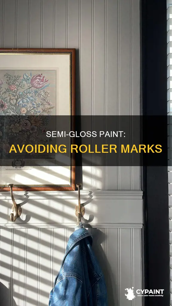 how to avoid roller marks with semi gloss paint