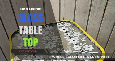 DIY Guide: Back Painting Glass Table Tops for a Stunning Finish