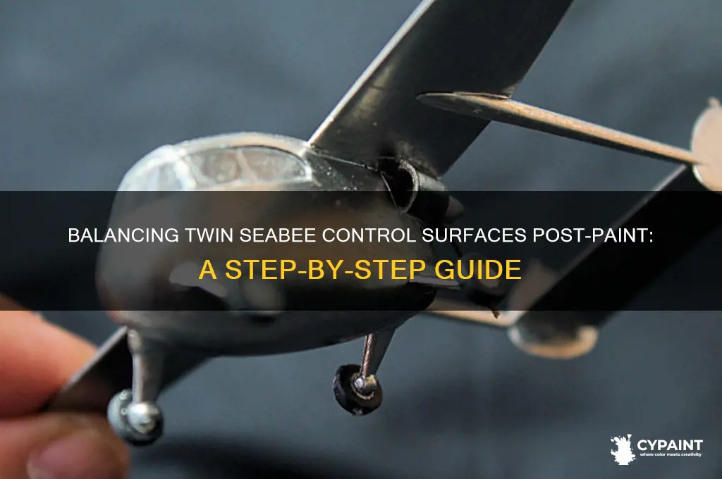 how to balance control surfaces on twin seabee after paint