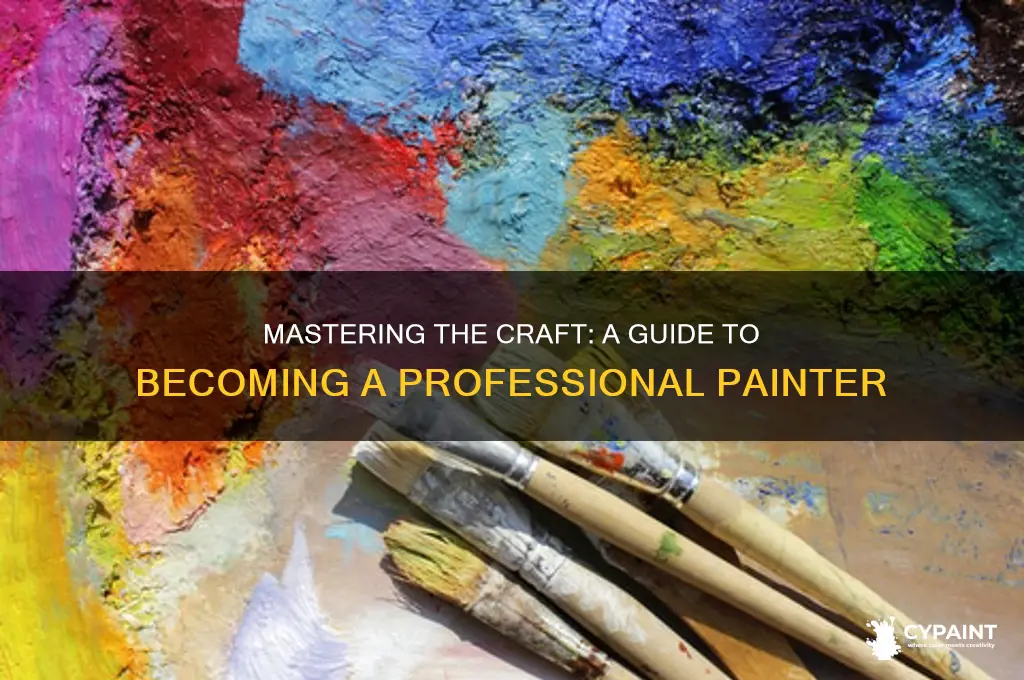 how to be a professional artist for painting