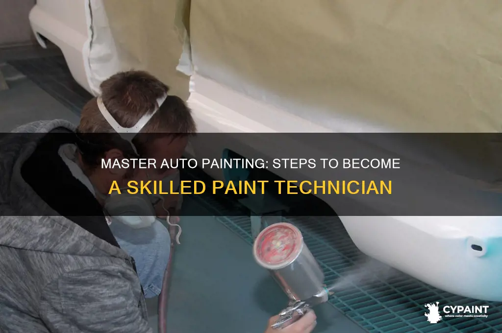 how to become a auto paint technician