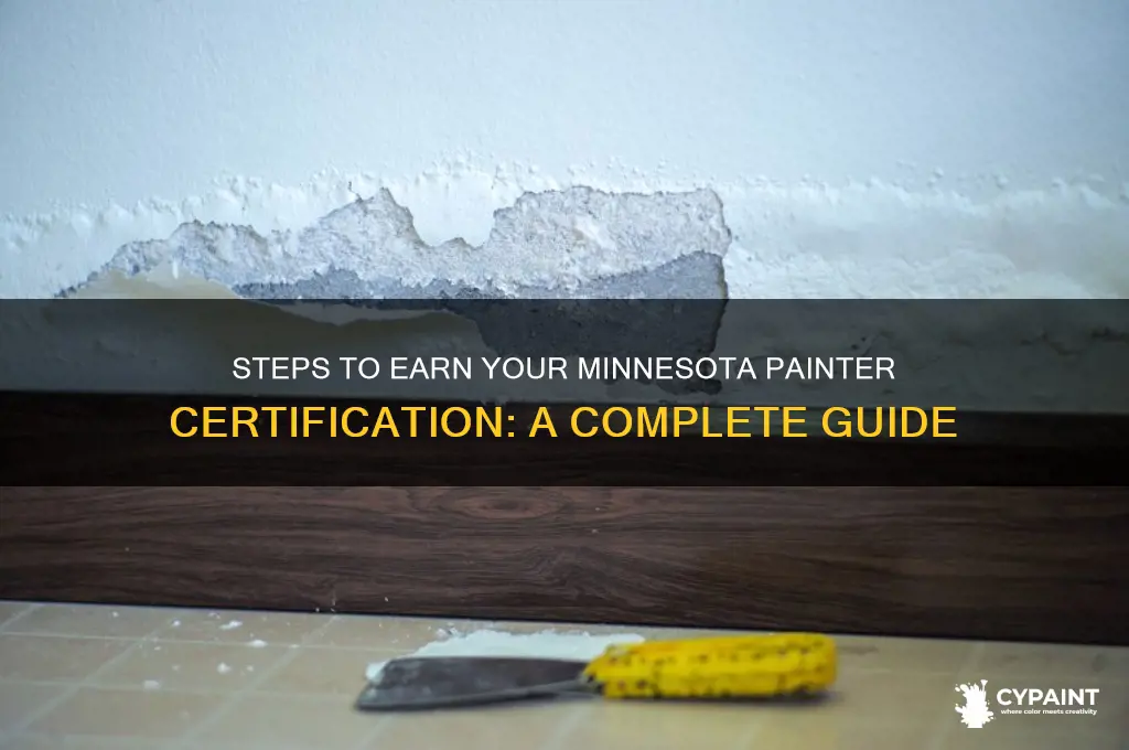 how to become a certified painter mn