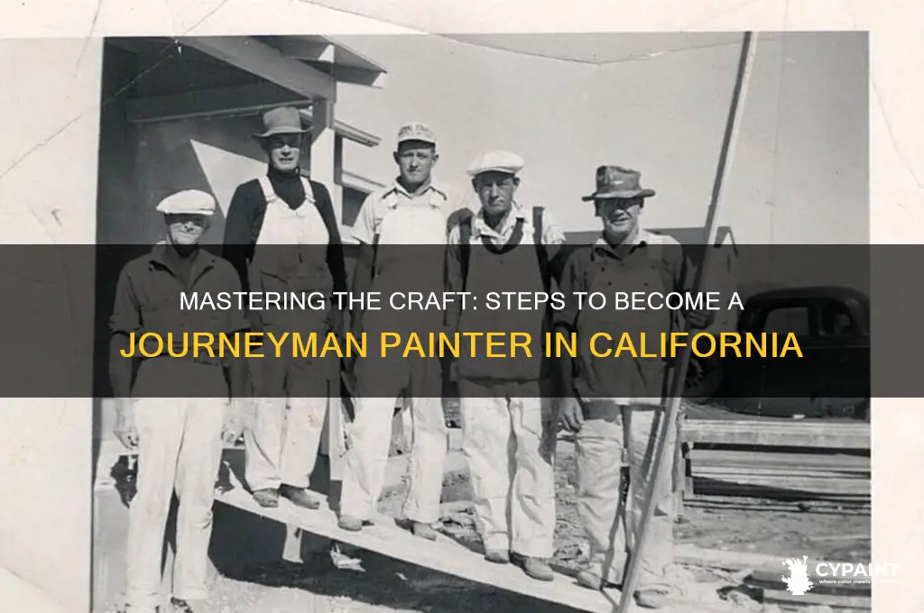 how to become a journeyman painter in california