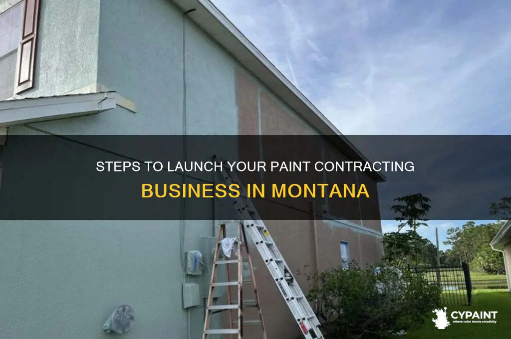 how to become a paint contractor in montana