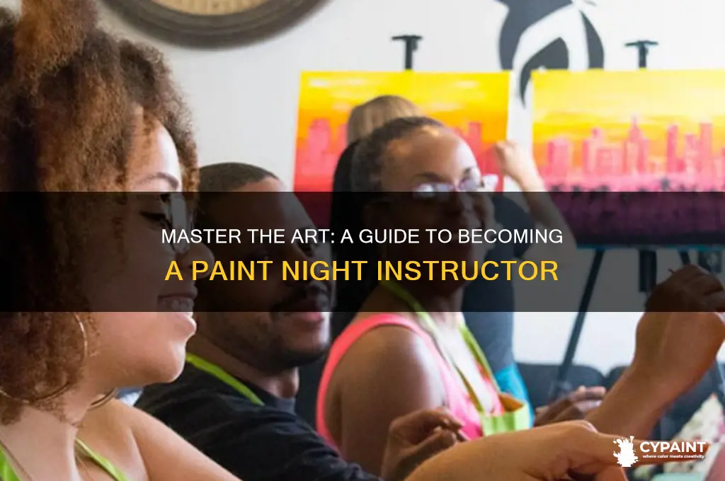 how to become a paint night instructor