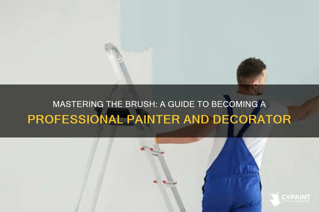 how to become a professional painter and decorator