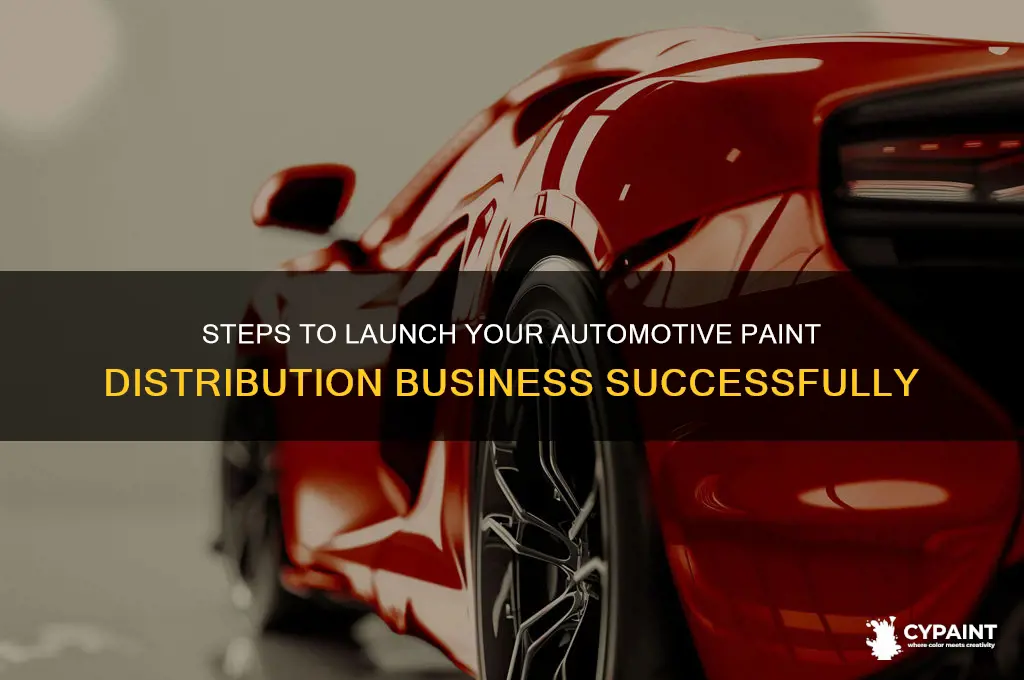 how to become an automotive paint distributor