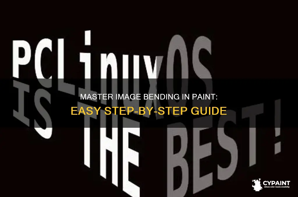 how to bend an image in paint