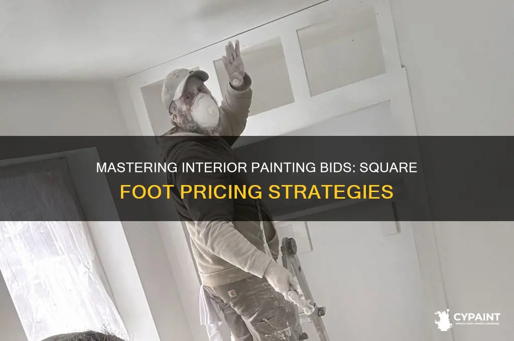 how to bid an interior painting jobs per square foot