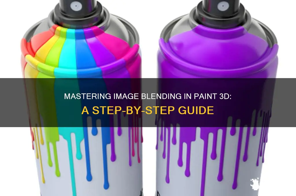 how to blend an image in paint 3d