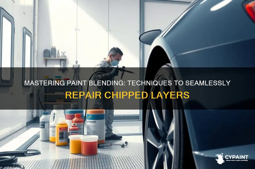 how to blend chipped layers of paint