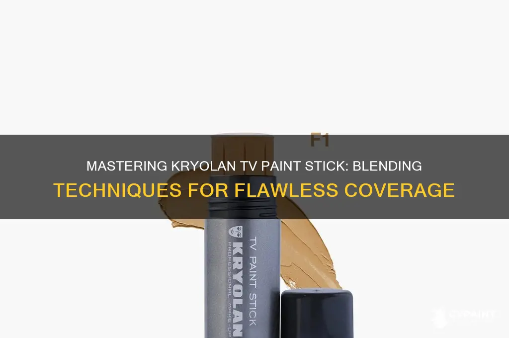 how to blend kryolan tv paint stick