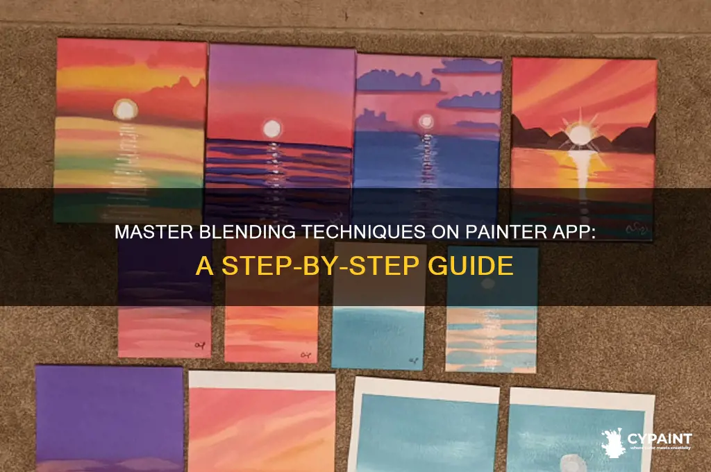 how to blend on painter the app