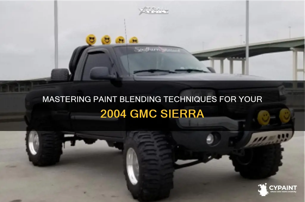 how to blend paint on 2004 gmc sierra