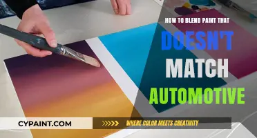 Matching Automotive Paint: Blending Imperfect Colors