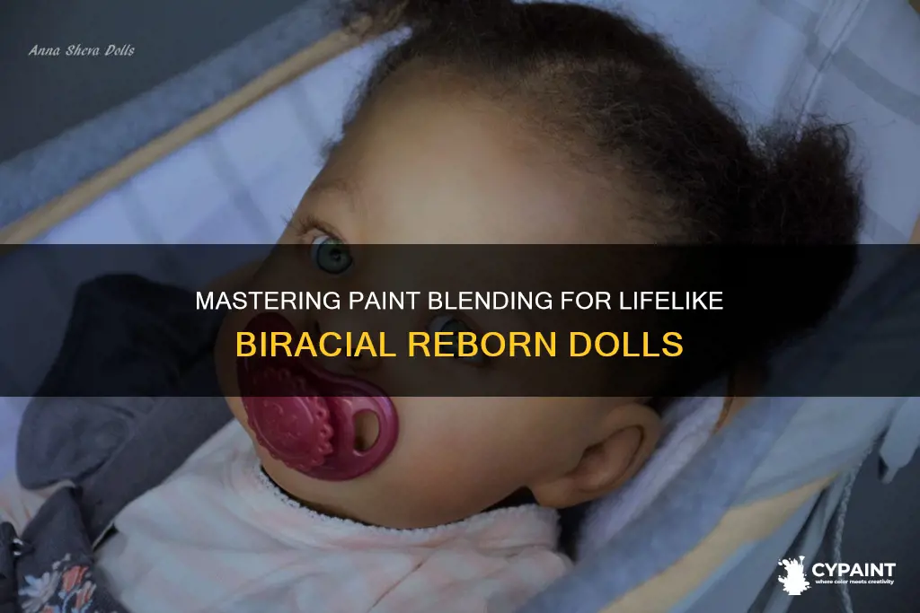 how to blend paint when paibtibg biracial reborn doll