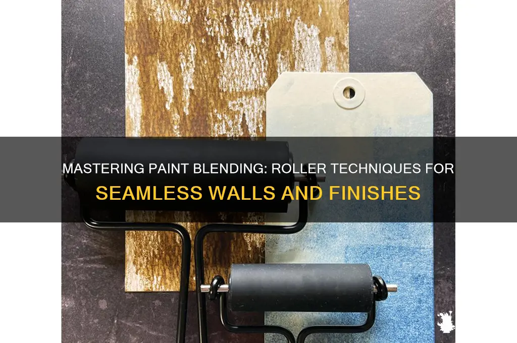 how to blend paint with a roller