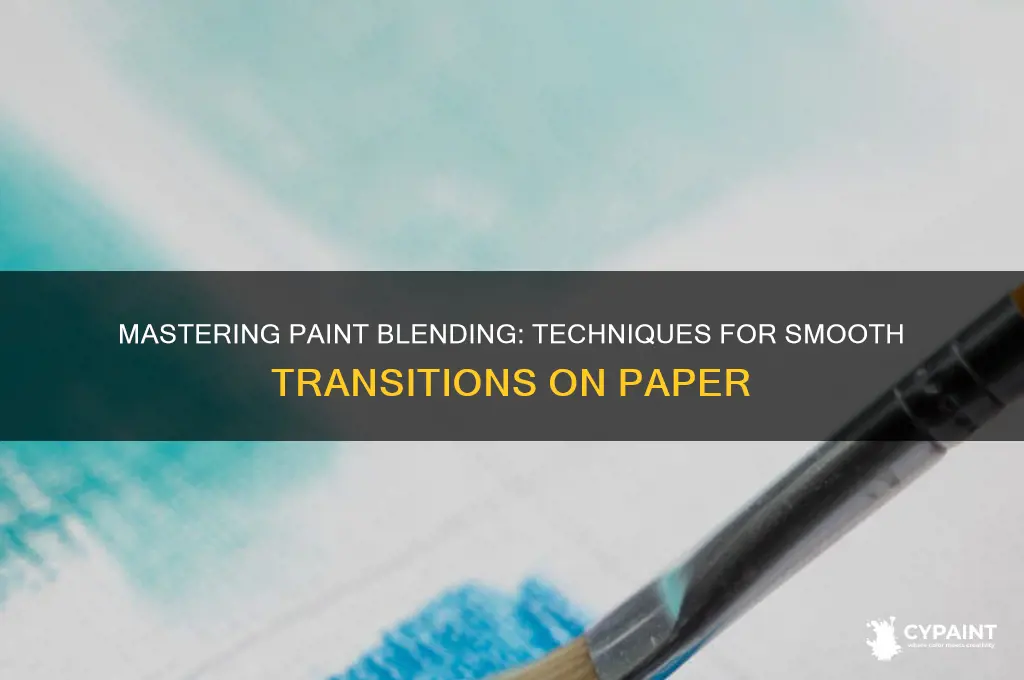 how to blend paints on a paper