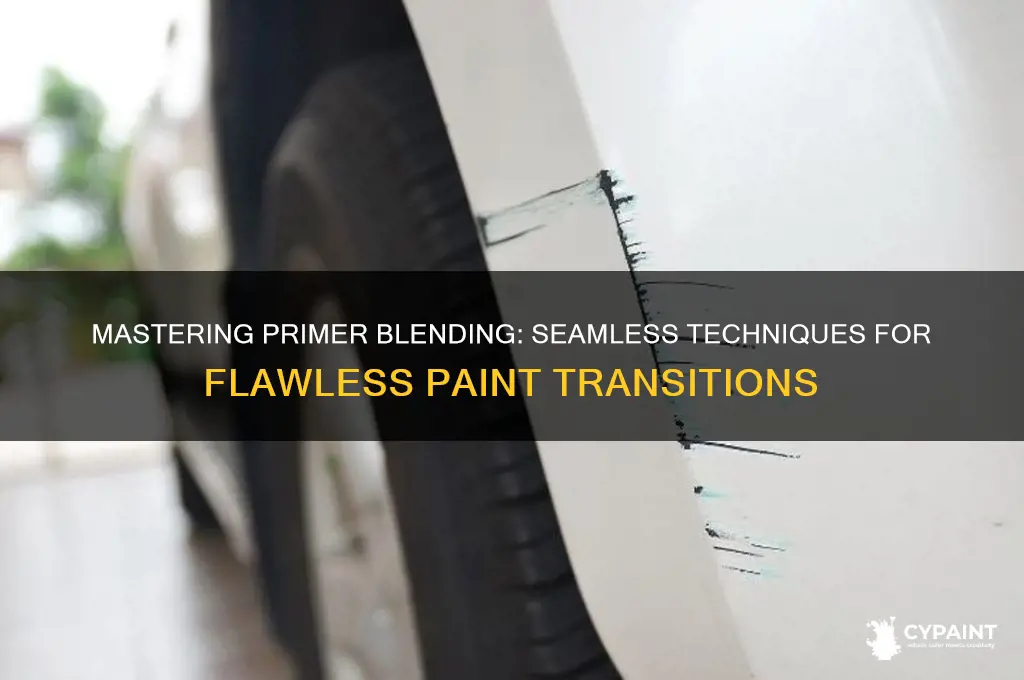 how to blend primer spot to other paint