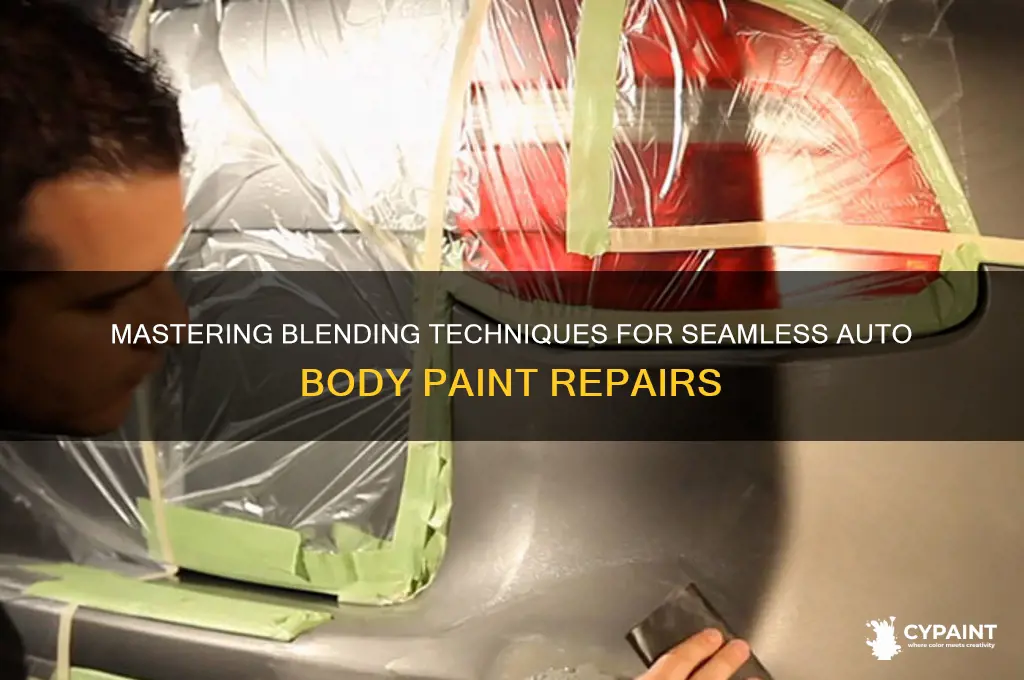 how to blewnd paint auto body work