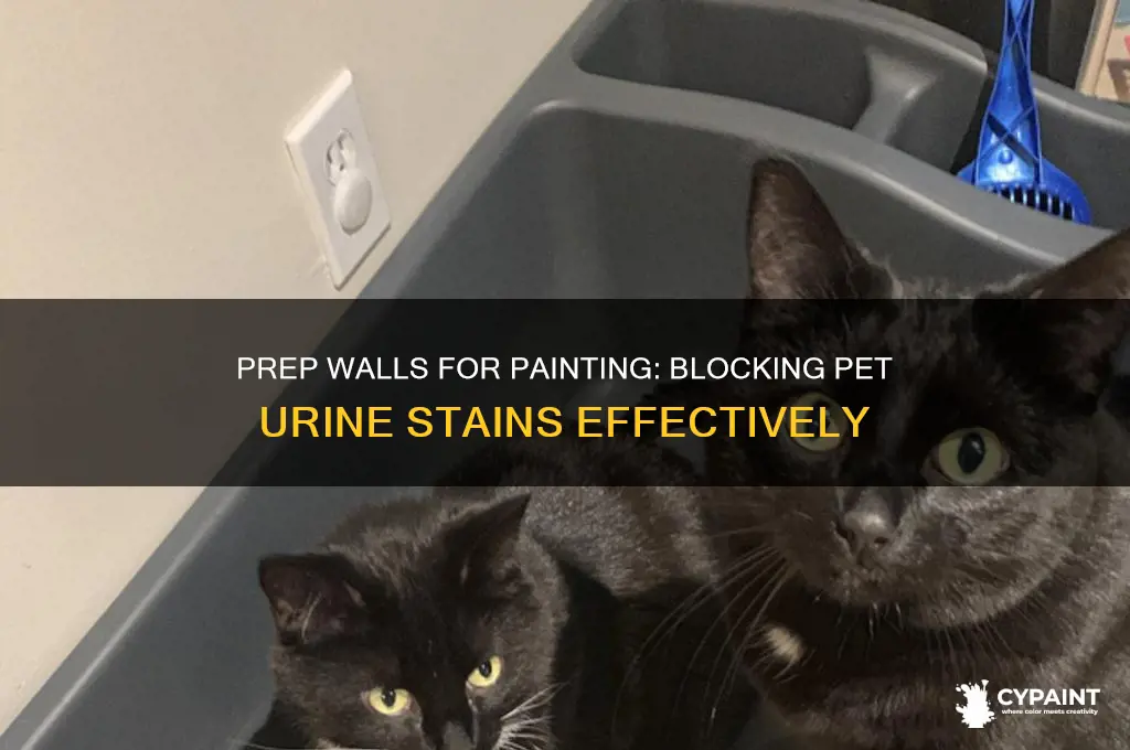 how to block pet urine before painting
