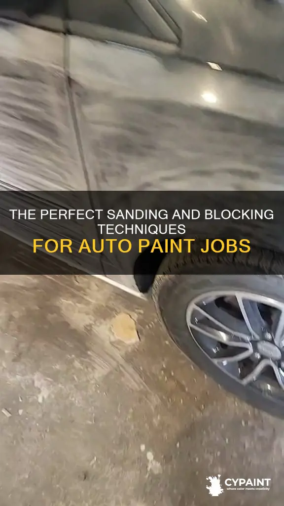 how to block sand an existing auto paint job