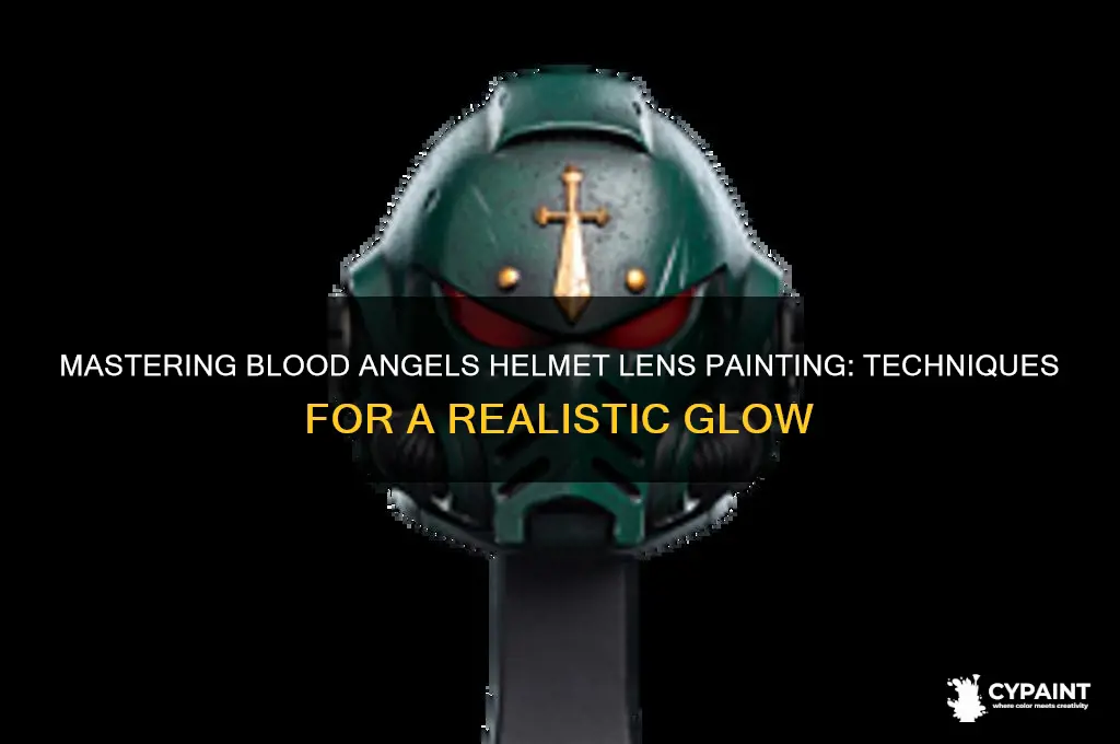 how to blood angels painting helmet lens