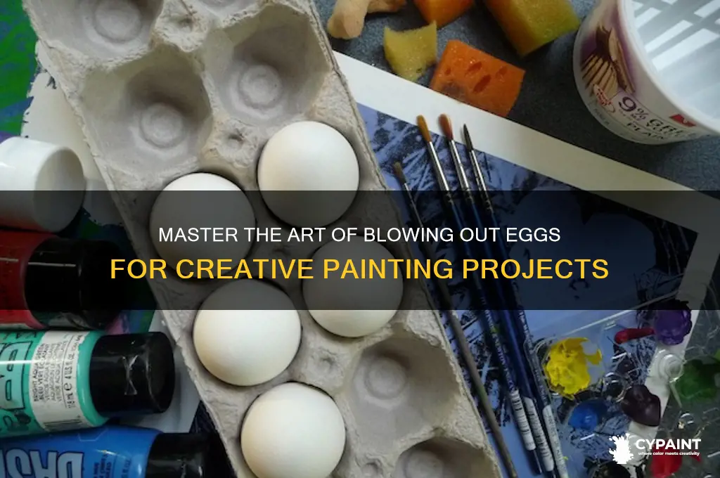 how to blow out eggs for painting