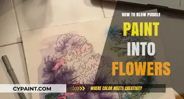 Blow Puddle Paint into Vibrant Flowers: A Creative DIY Guide