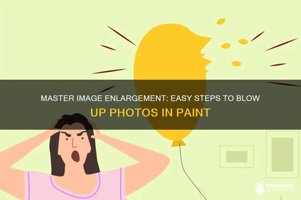 how to blow up an image in paint
