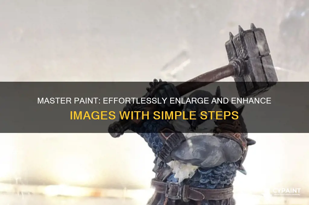 how to blow up paint inmage in paint