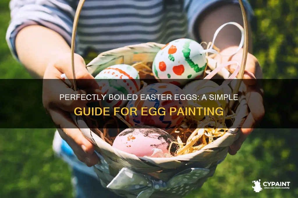 how to boil eggs for easter egg painting