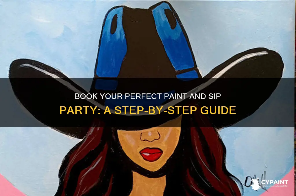 how to book a paint and sip party