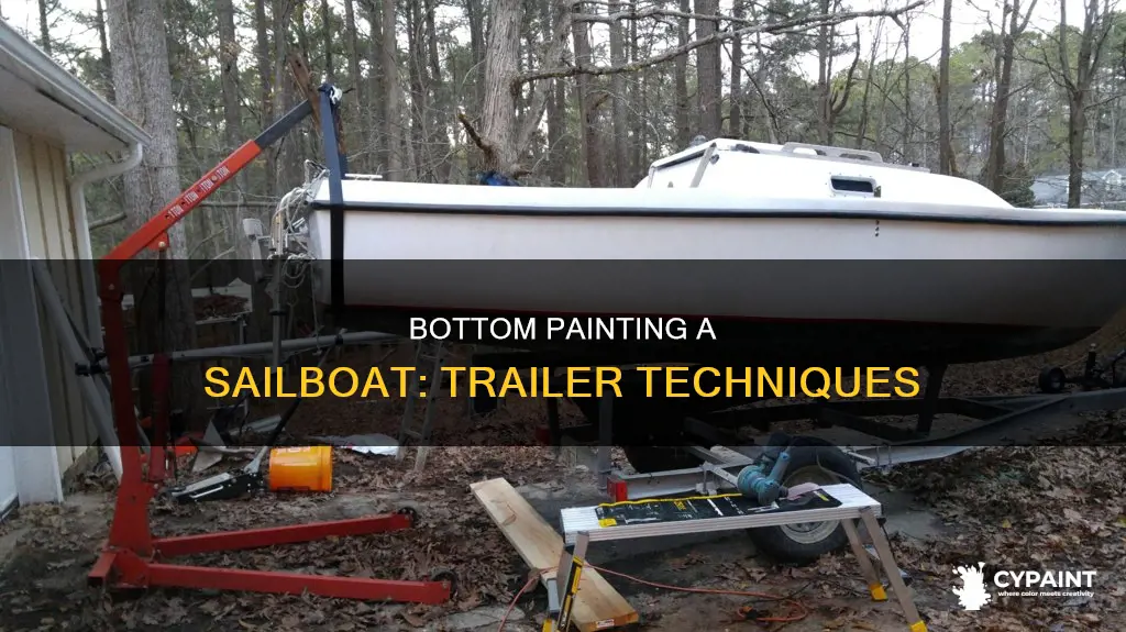 how to bottom paint a sailboat on a trailer