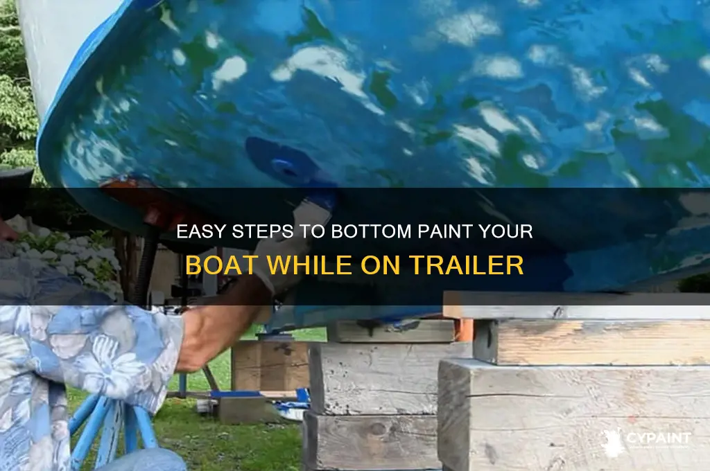 how to bottom paint boat on trailer