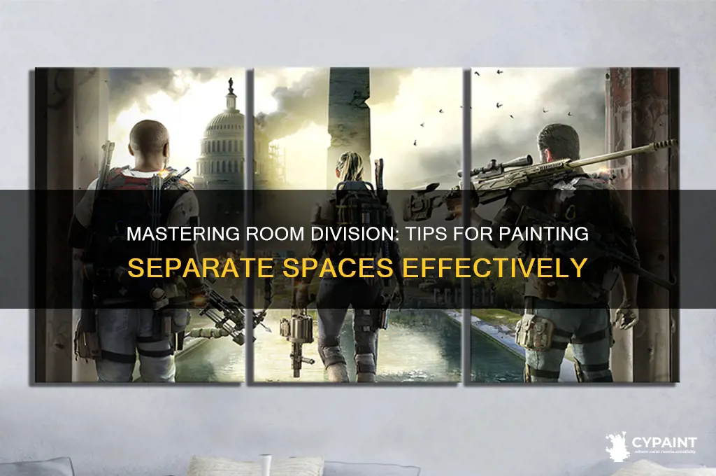 how to break up a room for paint