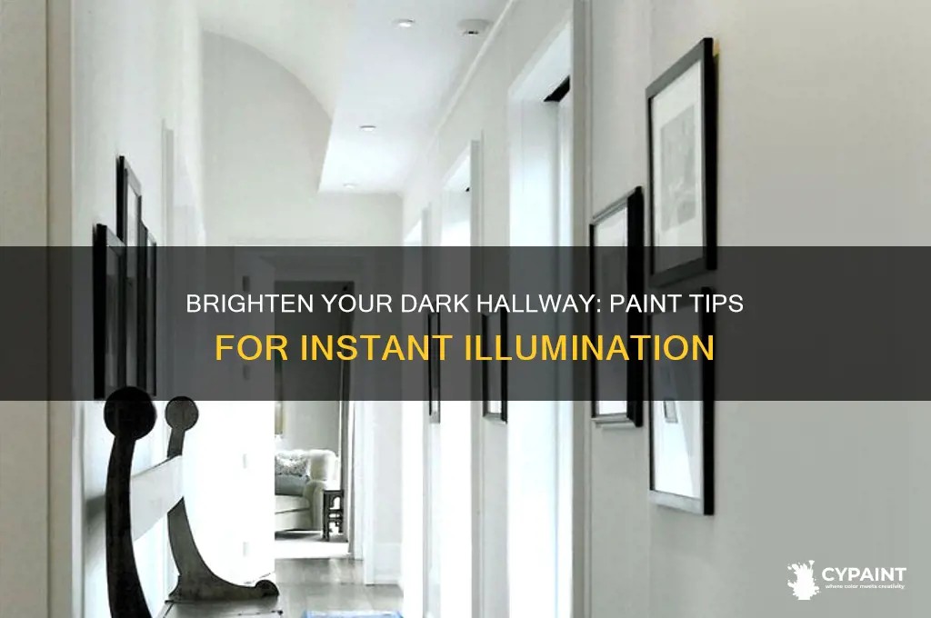 how to brighten a dark hallway with paint