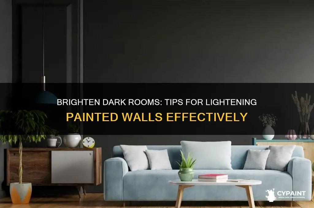 how to brighten a dark painted room