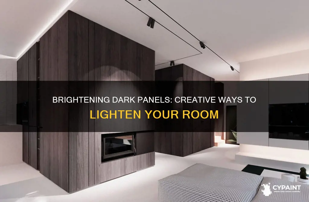 how to brighten a dark paneled room without paint