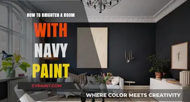 Navy Paint Magic: Brightening Your Room with Bold Elegance