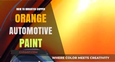 Enhance Your Ride: Brightening Copper Orange Automotive Paint Tips