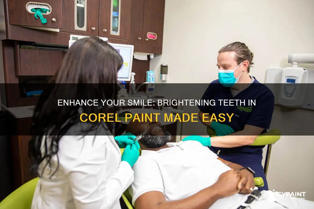 how to brighten teeth in corel paint