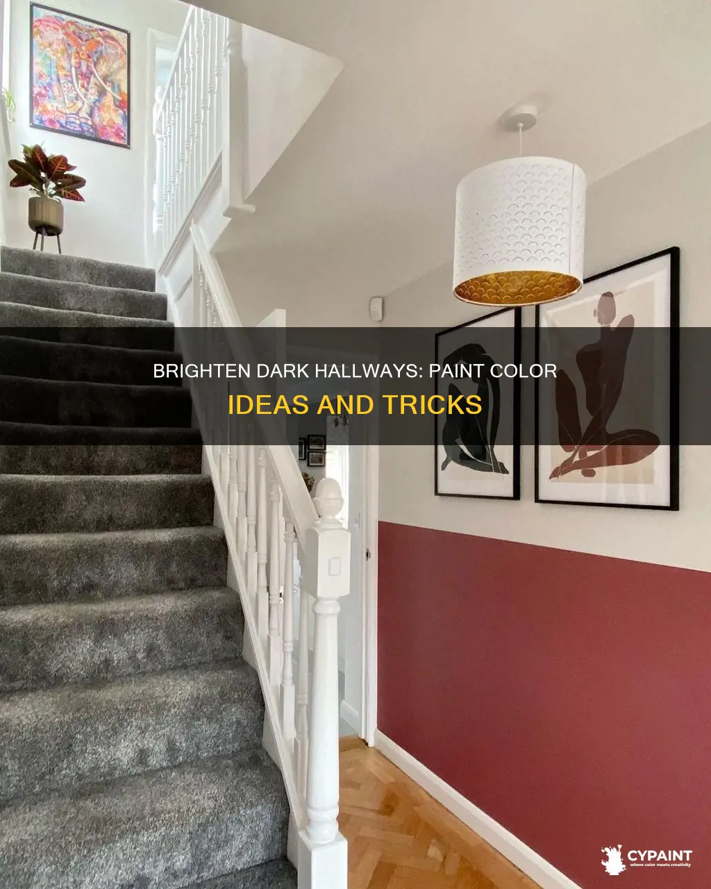 how to brighten up a dark hallway with paint