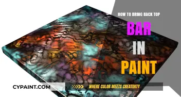 Restore Paint's Top Bar: Quick Fix for Missing Menu Access