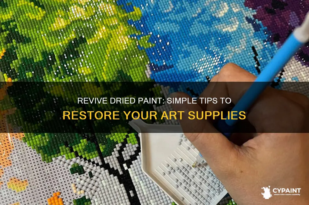 how to bring dried paint back to life